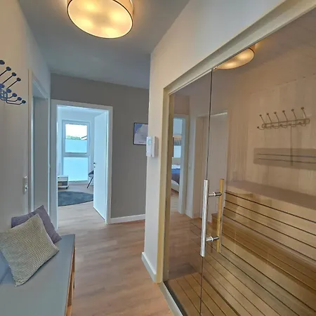 公寓 Ferienappartment Hafenblick 诺登